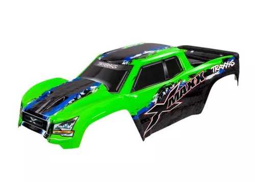 karosszéria X-Maxx zöld,matricákkal