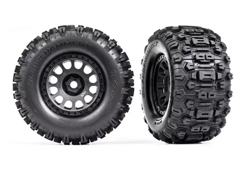 Sledgehammer gumiabroncsok XRT felniken, fekete (2) TRAXXAS XRT, X-Maxx