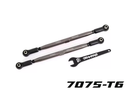 Wide-X-Maxx összetartást állító rudak 7075-T6 alumínium szürke 188mm (2) TRAXXAS X-Maxx, XRT