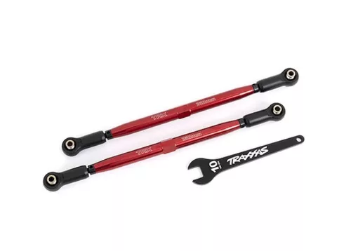 Wide-X-Maxx összetartást állító rudak 7075-T6 alumínium piros 188mm (2) TRAXXAS X-Maxx, XRT