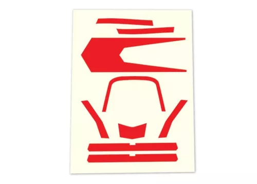 matricák neon piros