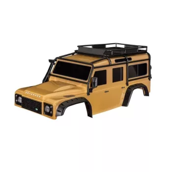   Land Rover Defender karosszéria, homok, kiegészítőkkel, TRAXXAS TRX-7