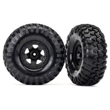   Canyon Trail 5.3x2.2 gumiabroncsok TRX-4 felniken, fekete (2) TRAXXAS TRX-4 (kifejezetten a Long Arm Lift Kithez)