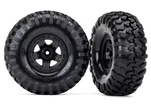 Canyon Trail 5.3x2.2 gumiabroncsok TRX-4 felniken, fekete (2) TRAXXAS TRX-4 (kifejezetten a Long Arm Lift Kithez)