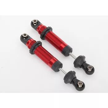   GTS lengéscsillapítók, alumínium, piros, rugós rögzítéssel (2) TRAXXAS TRX-4 és 8