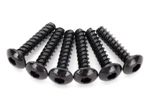 2,6x12 mm-es félgömbfejű csavarok belső hatszöggel (6 db) TRAXXAS TRX-4&6 (önmetsző)