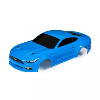   Ford Mustang karosszéria, kék, TRAXXAS 4-Tec 2.0 matricával