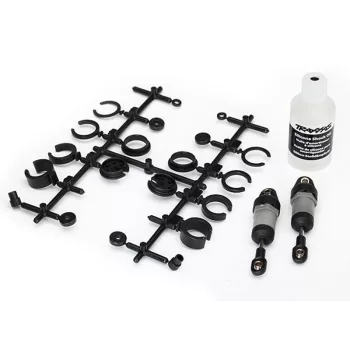   Ultra lengéscsillapítók szürke rövid rugós lemezzel és bilincsekkel (2) TRAXXAS 4-Tec 2.0&3.0