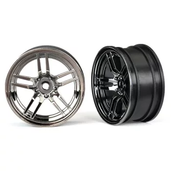   Split-Spoke 1.9 króm-fekete felnik elöl (2) TRAXXAS 4-Tec 2.0, Ford GT