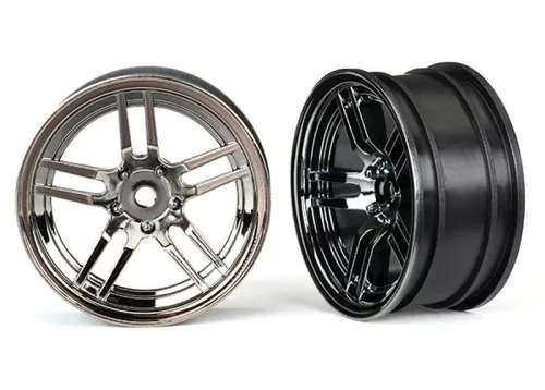 Split-Spoke 1.9 króm-fekete felnik elöl (2) TRAXXAS 4-Tec 2.0, Ford GT