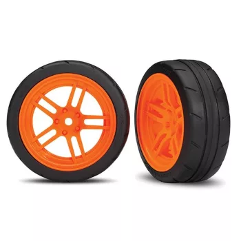   SLVR Response gumiabroncsok 1.9-es felniken, narancssárga, elöl (2) TRAXXAS 4-Tec 2.0, Ford GT (VXL besorolású)
