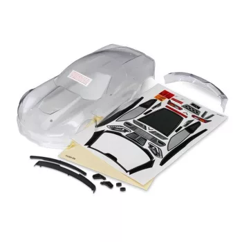   Chevrolet Corvette Z06 átlátszó karosszéria kiegészítőkkel TRAXXAS 4-Tec 2.0, Ford GT