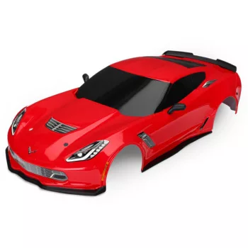   Chevrolet Corvette Z06 piros karosszéria TRAXXAS 4-Tec 2.0 kiegészítőkkel, Ford GT