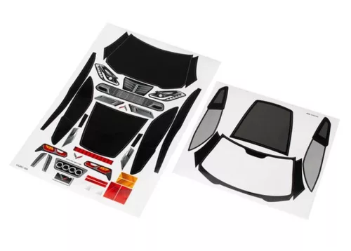 Chevrolet Corvette Z06 matrica TRX8386 TRAXXAS 4-Tec 2.0, Ford GT-hez