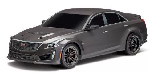 Ezüst Cadillac CTS-V karosszéria kiegészítőkkel és matricákkal TRAXXAS 4-Tec 2.0, Ford GT