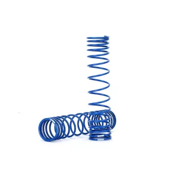   GTR lengéscsillapító rugó, progresszív, kék, 139mm hátul (1.042) (2) TRAXXAS UDR