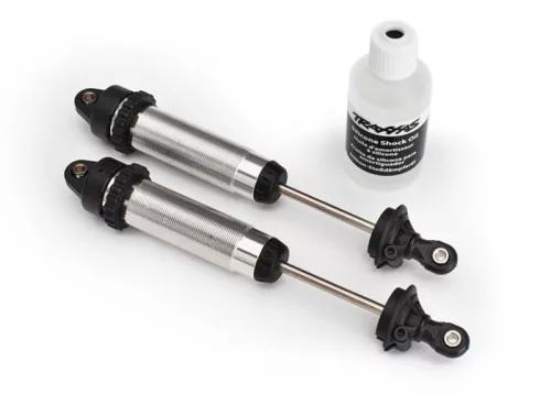 GTR lengéscsillapító alumínium ezüst 134mm első, menetes (2) TRAXXAS UDR