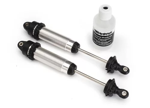 SLVR GTR lengéscsillapító, alumínium, ezüst, 139 mm, hátsó, menetes (TRAXXAS UDR)