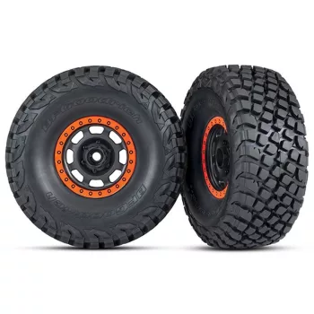   BFGoodrich gumiabroncsok fekete/narancssárga felniken (2) TRAXXAS UDR