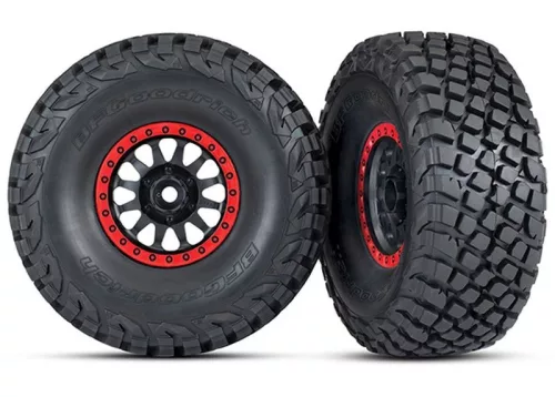 BFGoodrich Baja KR3 gumiabroncsok fekete/piros felniken (2) TRAXXAS UDR