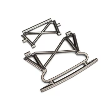   Első lökhárító és tartókonzol szatén fekete-króm TRAXXAS UDR