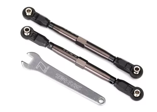 Első kerékösszetartás-beállító rúd 7075-T6 alumínium sötét titán 102mm (2) TRAXXAS UDR