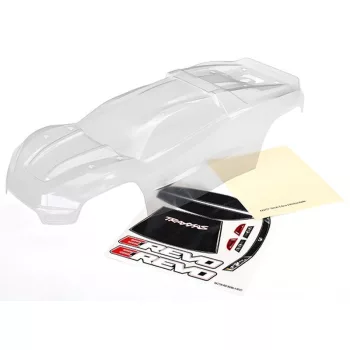 E-Revo 2.0 átlátszó váz TRAXXAS matricával
