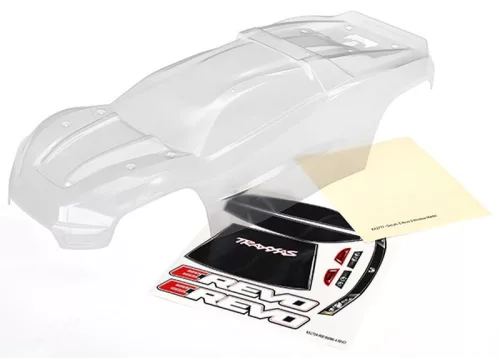 E-Revo 2.0 átlátszó váz TRAXXAS matricával