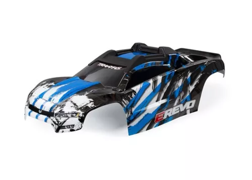 E-Revo 2.0 kék karosszéria TRAXXAS matricával
