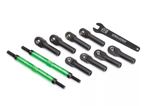 7075-T6 alumínium zöld 144mm gömbfejjel ellátott TRAXXAS E-Revo 2.0 kerékösszetartási rudak
