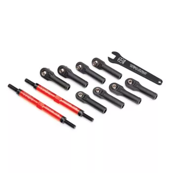   7075-T6 alumínium piros 144mm gömbfejjel ellátott TRAXXAS E-Revo 2.0 kerékösszetartási rudak
