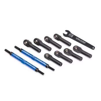   7075-T6 alumínium kék 144mm gömbfejjel ellátott TRAXXAS E-Revo 2.0 kerékösszetartási rudak