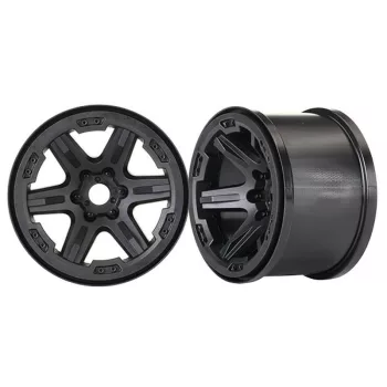   3,8"-os fekete 17 mm-es felni (2) TRAXXAS E-Revo 2.0, Sledge