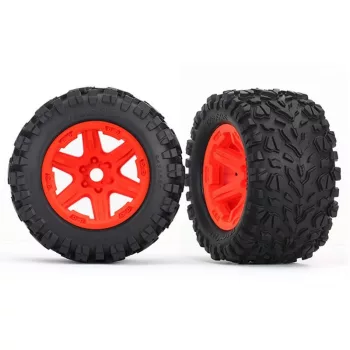   Talon EXT 3.8 gumiabroncs felnin, narancs (2) TRAXXAS E-Revo 2.0, Sledge (TSM minősítésű)