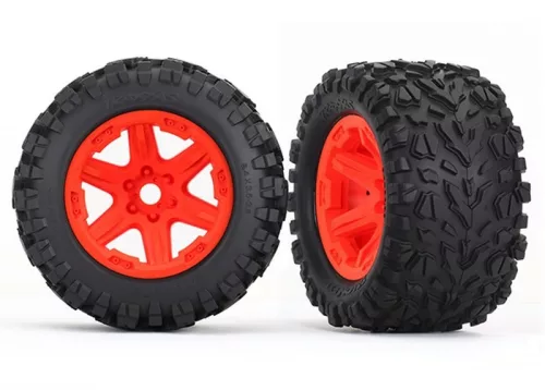 Talon EXT 3.8 gumiabroncs felnin, narancs (2) TRAXXAS E-Revo 2.0, Sledge (TSM minősítésű)