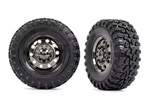 Canyon RT Big Rig 2.2 felnieken fekete-króm elöl (2)