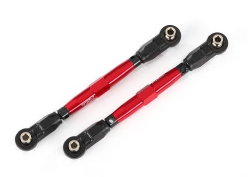 Vorspurstangen 7075-T6 Aluminium rot mit Kugelkopf