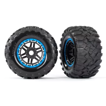   Maxx MT gumiabroncsok 2.8-as felniken, fekete/kék (2) TRAXXAS Maxx (TSM minősítésű)