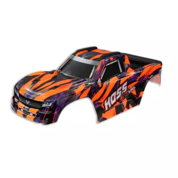   Hoss 4x4 narancssárga karosszéria matricákkal és TRAXXAS zárszerkezettel