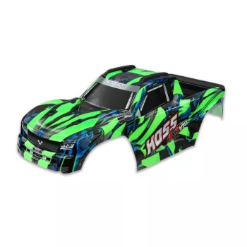   Hoss 4x4 zöld karosszéria matricákkal és TRAXXAS zárszerkezettel
