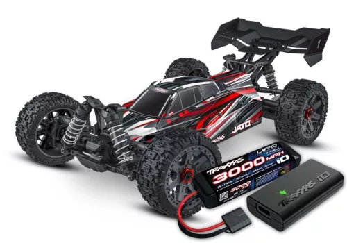Traxxas jato 4x4 bl-2s brushless piros RTR np825