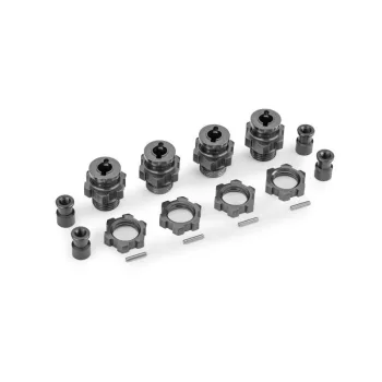 18 mm-es kerékagy és anyák szürke (TRX9080-hoz) TRAXXAS