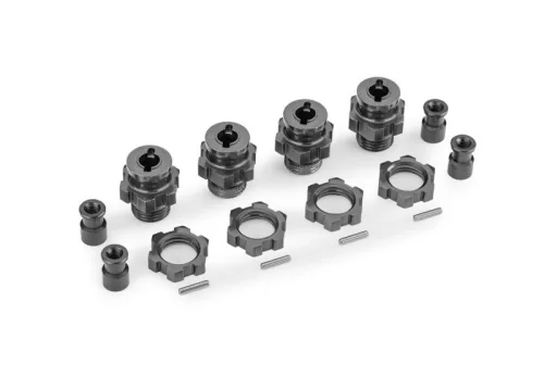 18 mm-es kerékagy és anyák szürke (TRX9080-hoz) TRAXXAS