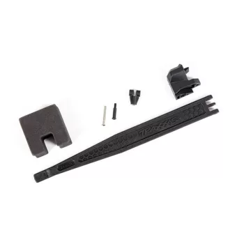   Akkumulátor tartó és rugóstag 300 mm-es tengelytávú TRAXXAS 4-Tec 3.0 Hot Rodhoz