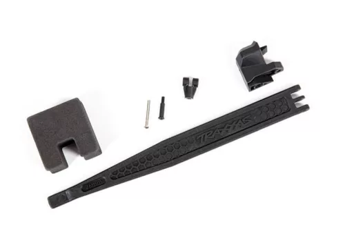 Akkumulátor tartó és rugóstag 300 mm-es tengelytávú TRAXXAS 4-Tec 3.0 Hot Rodhoz