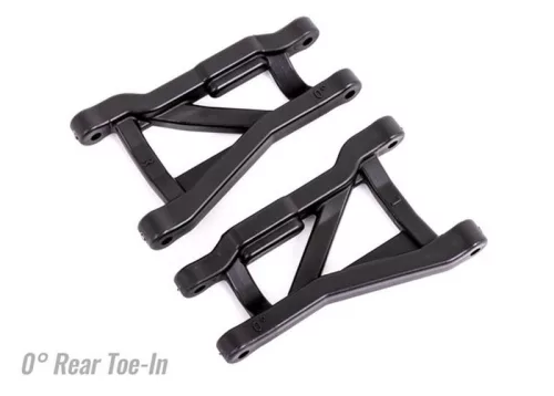 Strapabíró hátsó lengőkarok, fekete, 0°-os kerékösszetartással (2) TRAXXAS Drag Slash