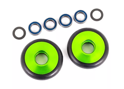 Teljes kerék Wheelie bar 6061-T6 Alumínium zöld (2)