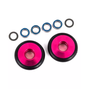 Teljes kerék Wheelie bar 6061-T6 Alumínium rózsaszín (2)