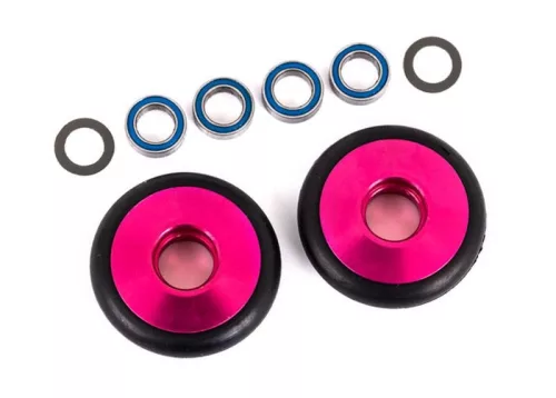 Teljes kerék Wheelie bar 6061-T6 Alumínium rózsaszín (2)