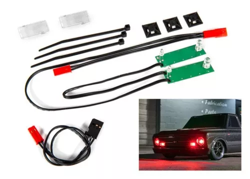LED Világítás-szett elöl komplett piros
